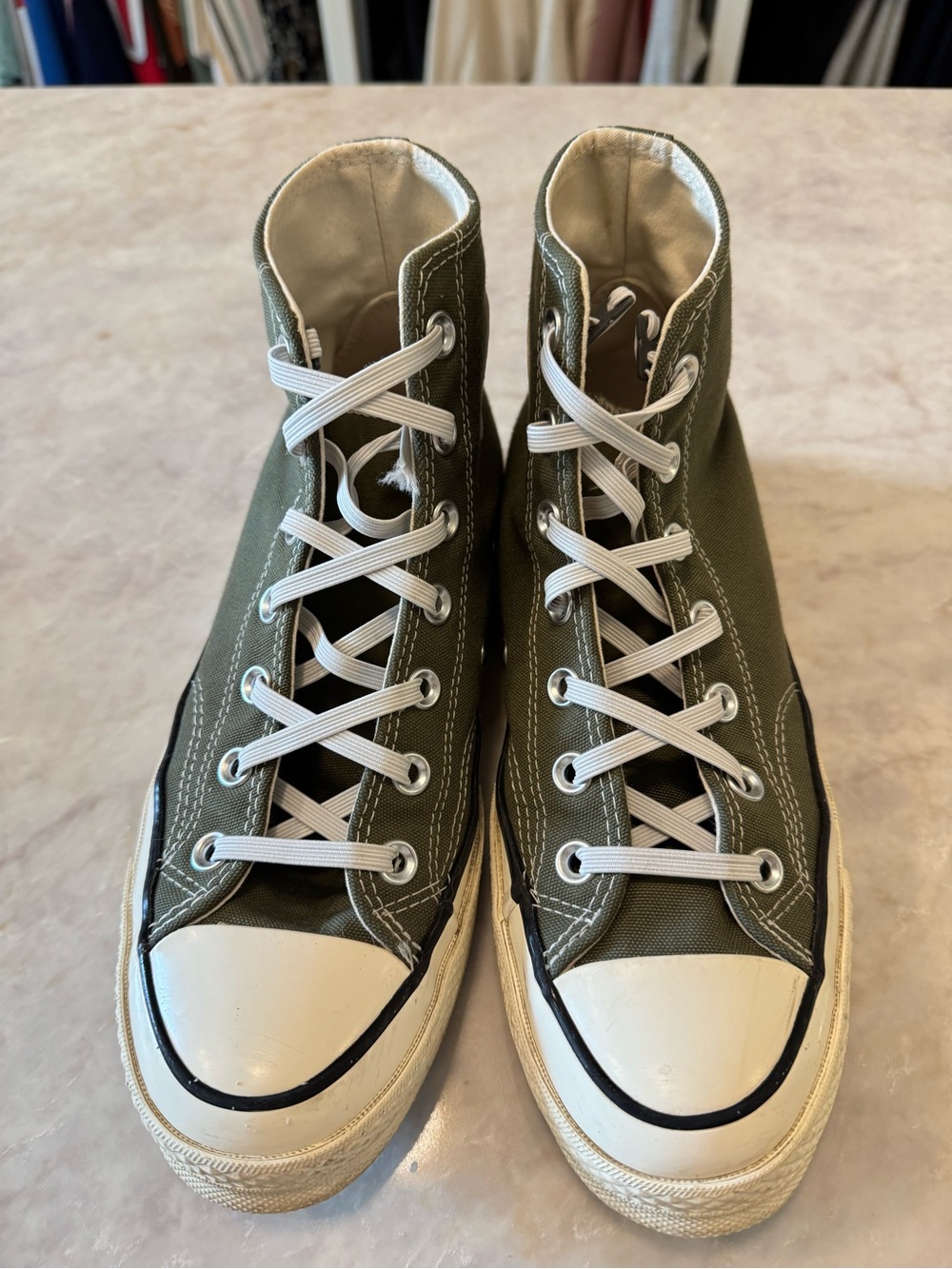 Converse All Stars: Olive Green High-Top